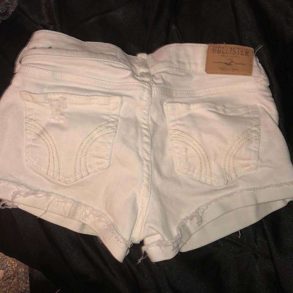 Hollister white shorts